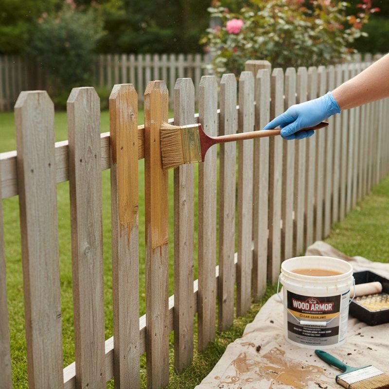 Cedar Fence Sealing in Alpharetta, GA