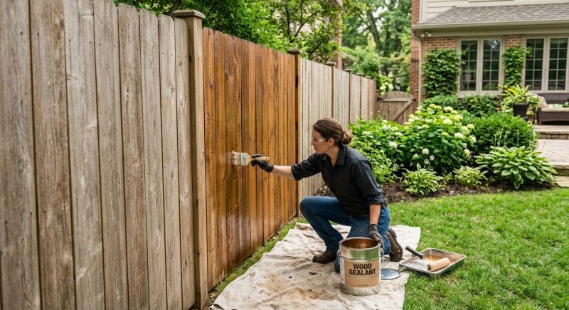 Cedar Fence Sealing in Puyallup, WA