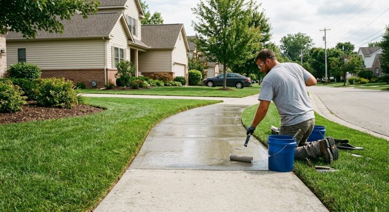 Concrete Walkway Sealing in Puyallup, WA
