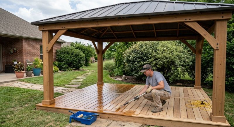 Gazebo Sealing in Gig Harbor, WA