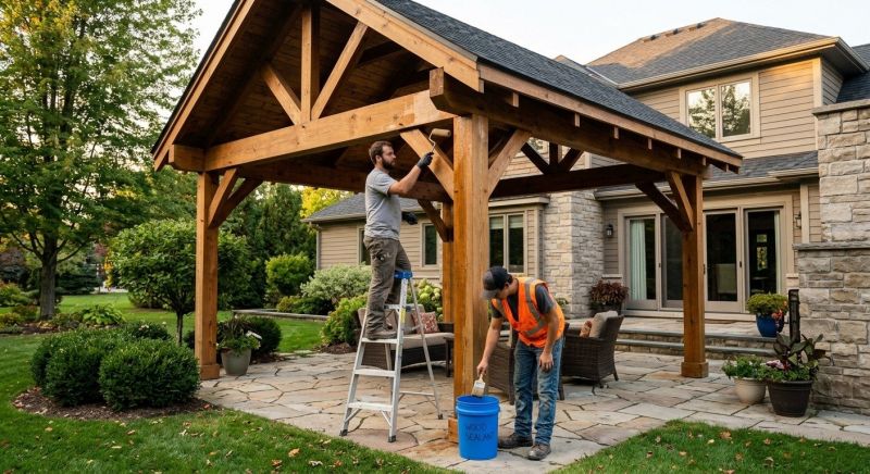 Pergola Sealing in Gig Harbor, WA