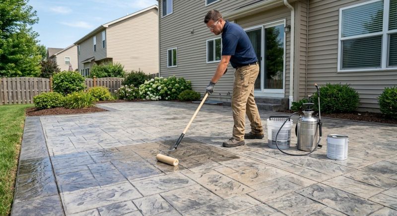 Sidewalk Concrete Sealing in Kansas City, KS